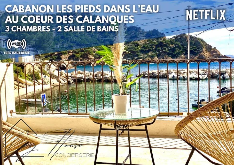 Le Cabanon - Les Pieds Dans L'Eau - Calanques - Wifi Villa Ensues-la-Redonne Cameră foto